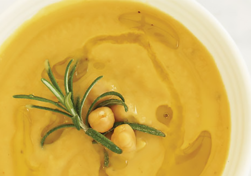 Creamy Chickpea and Rosemary Soup