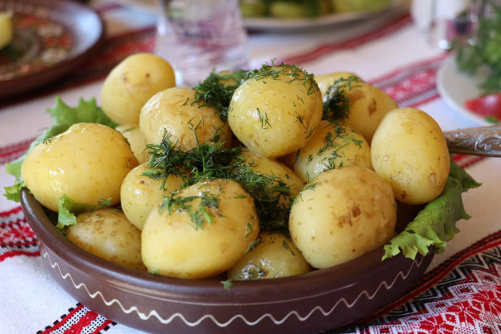 Slow Cooker Garlic Parmesan Potatoes